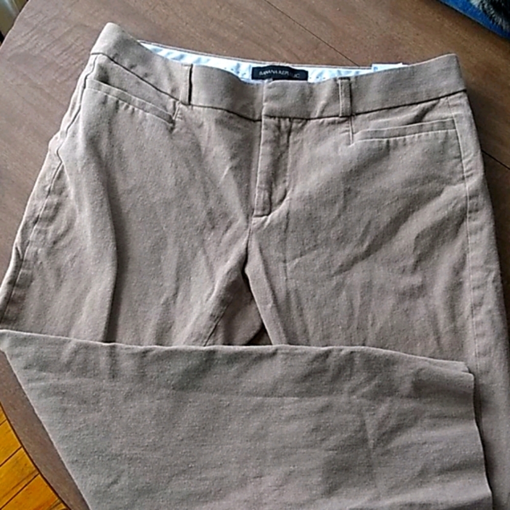 Women's tan skinny cropped jeans